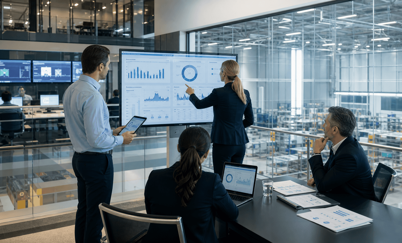 Enterprise team using digital tools to improve operations
