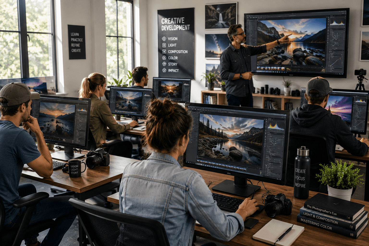Creative review and image development process