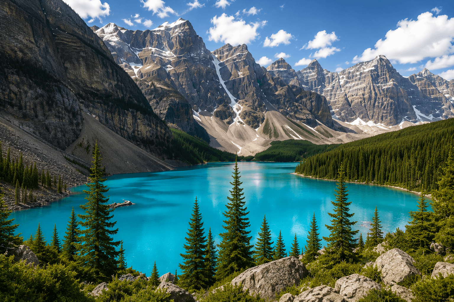Expansive landscape photographed in natural light